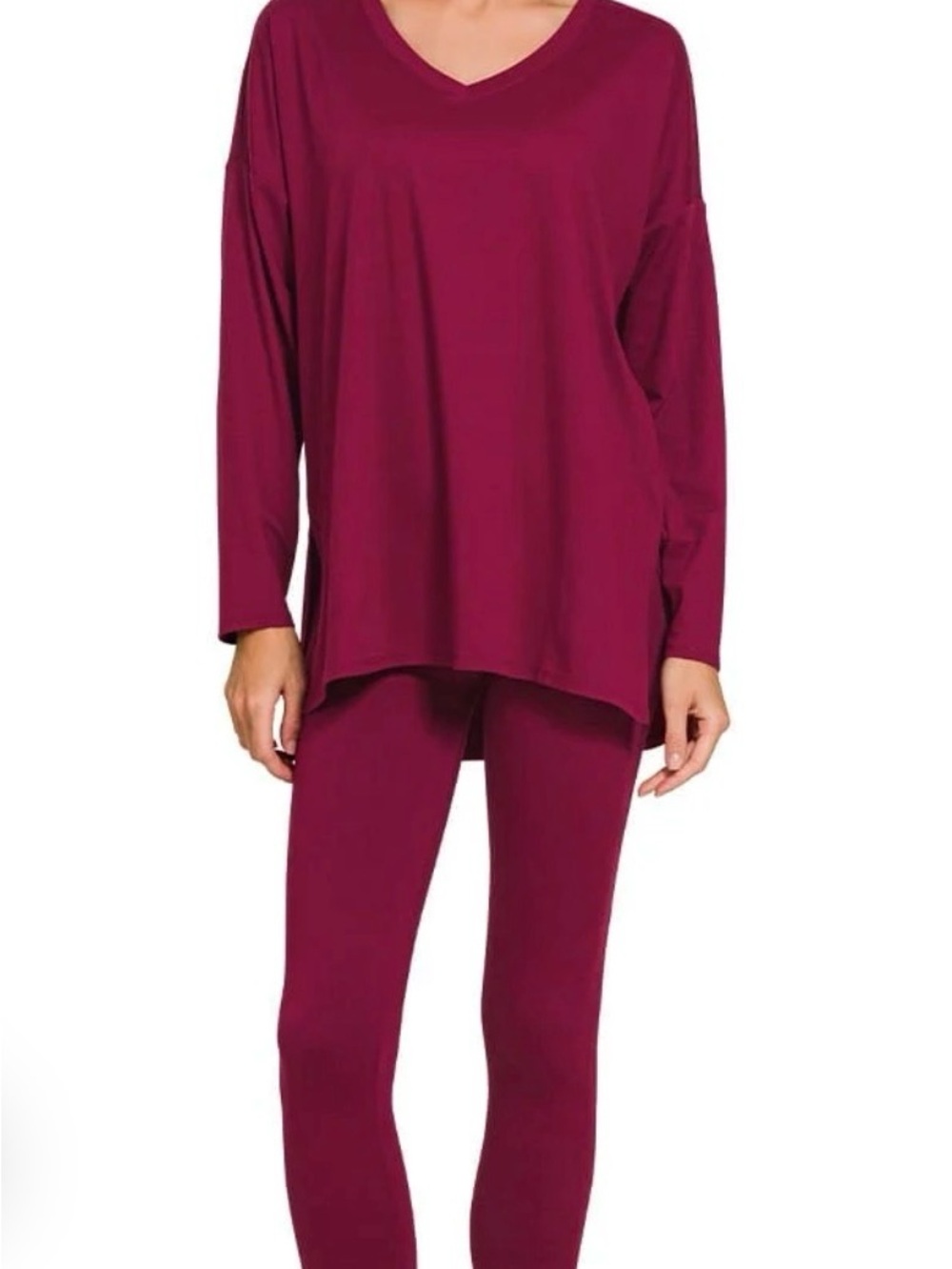 NWT Zenana Women's V-Neck Lounge Set XLarge